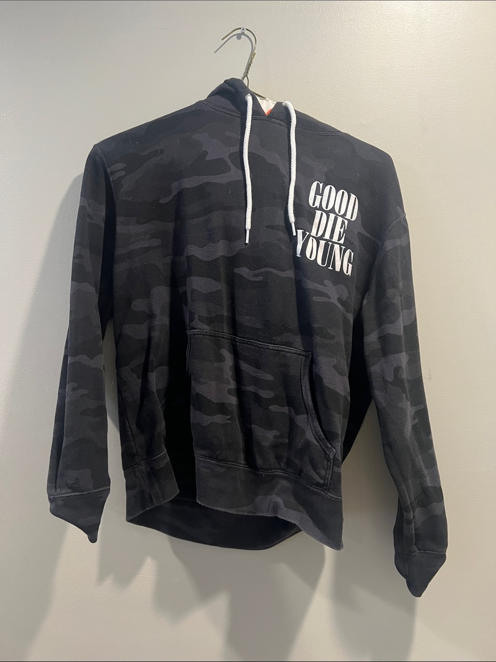 Black Camo Pullover Hoodie - Men ALF